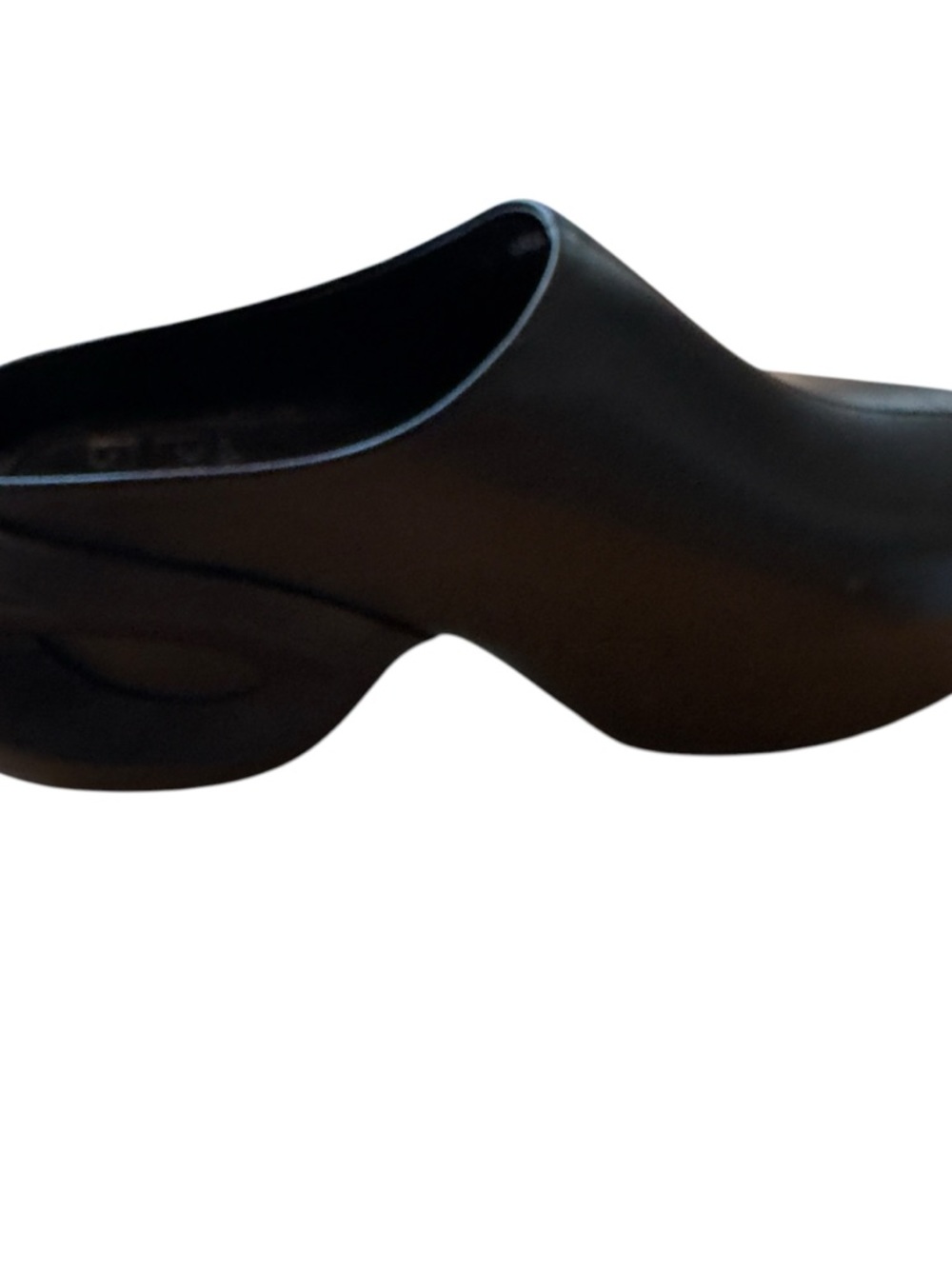 Givenchy Black G Clogs Leather Rubber Mule Slip On Logo SKU 221278M231003 in EUC - Picture 10 of 14